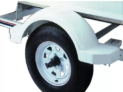 PLASTIC FENDER 14" TOP WHITE