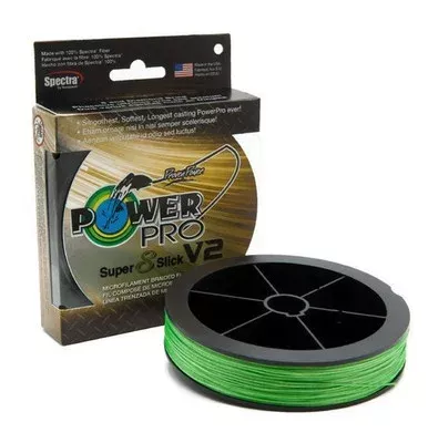 PowerPro Super Slick V2 Braided Fishing Line 65lb 300yd Aqua Green