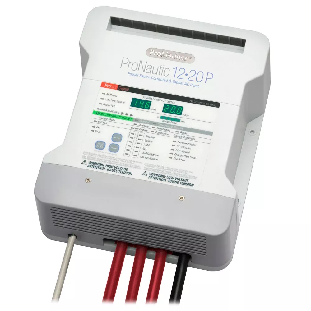 ProMariner ProNautic 1220P 20 Amp 3 Bank Battery Charger | 63120