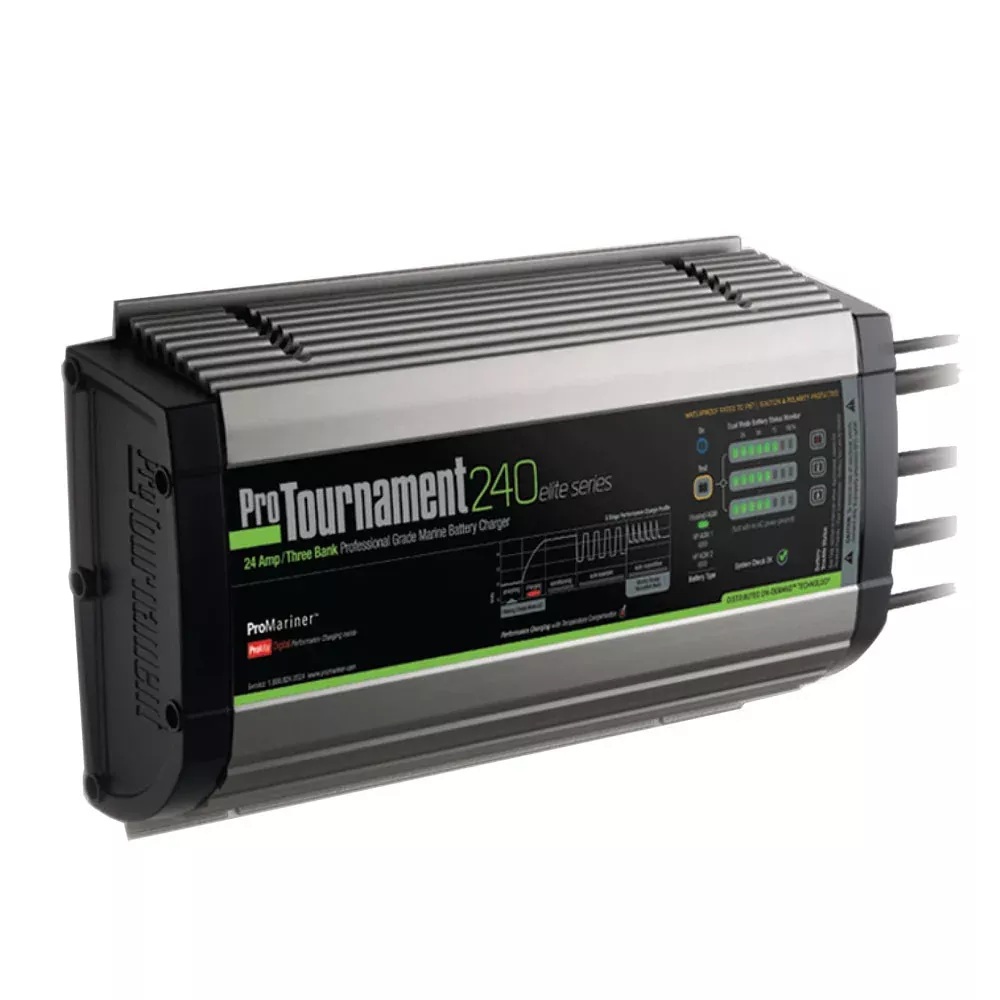 ProMariner ProTournament 240elite Triple Charger - 24 Amp, 3 Bank | 52026