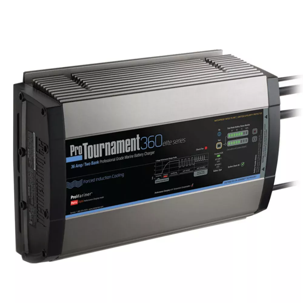 ProMariner ProTournament 360 elite Dual Charger - 36 Amp, 2 Bank | 52032