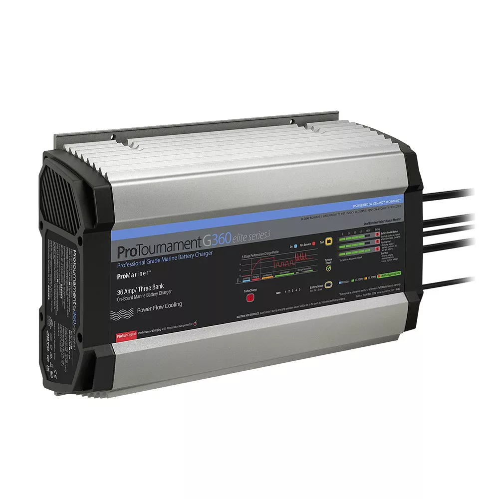 ProMariner ProTournamentelite 360 Battery Charger – 3 Bank – Global/CZone