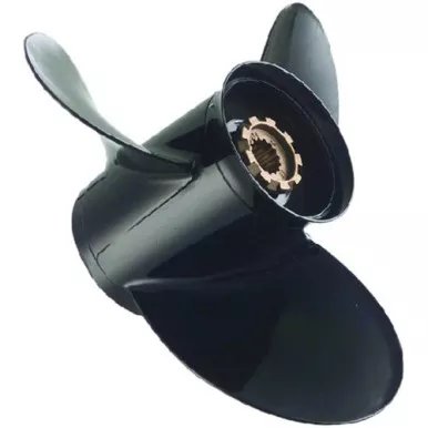 Quicksilver Black Diamond 3-Blade Aluminum Prop, 15" Dia. x 17" Pitch - RH