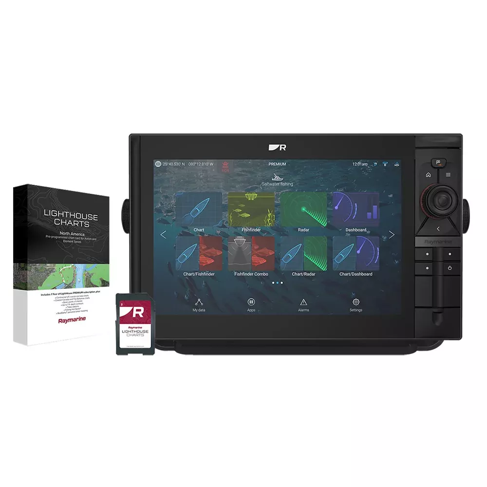 Raymarine Axiom 2 Pro 12 RVM Chartplotter/Fishfinder - Lighthouse North America Chart - No Transducer[E70656-00-102]