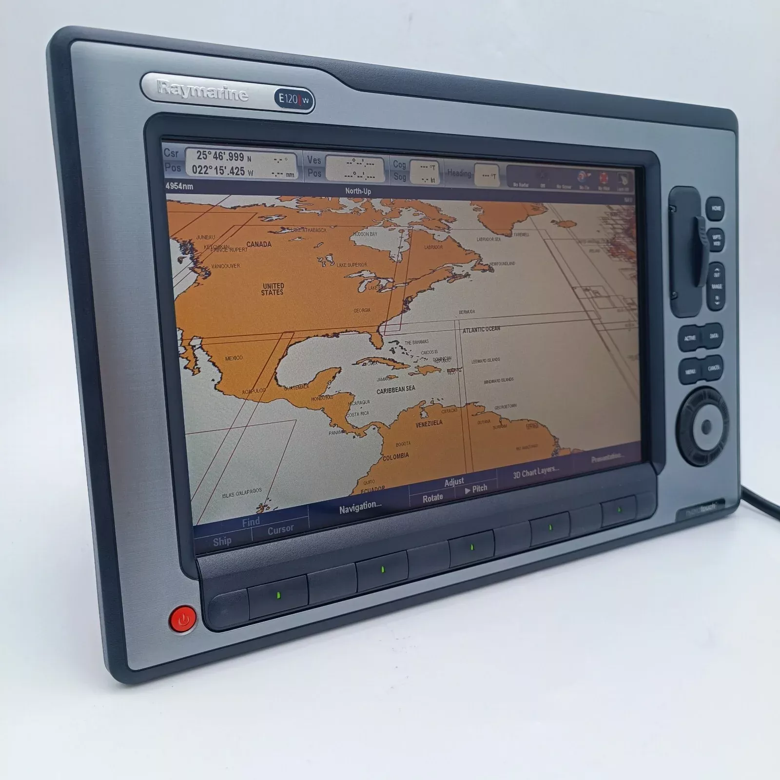 Raymarine E120W E62223 12" MFD Hybridtouch Radar GPS Chartplotter Display E120 W