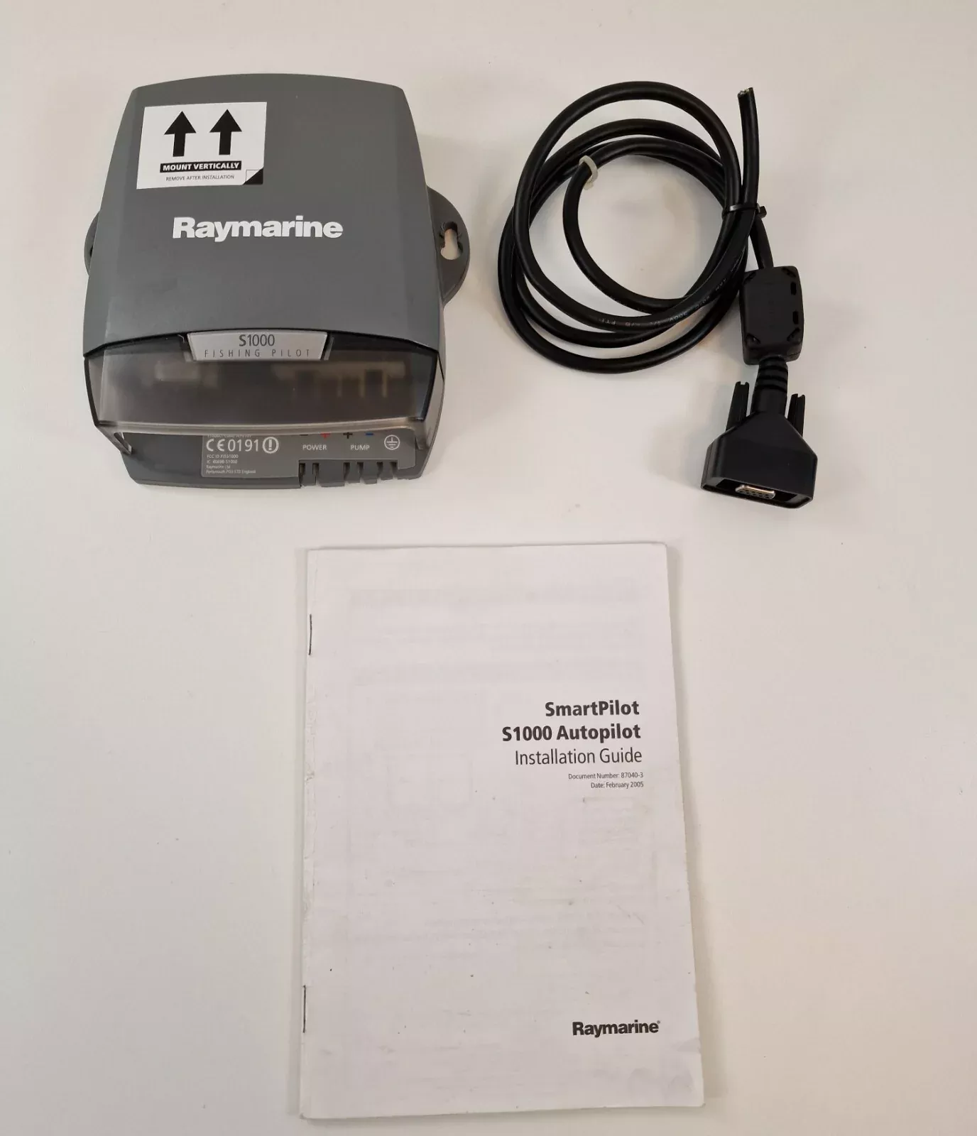 Raymarine S1000 Wireless Boat / Fishing Autopilot E12169 - PERFECT! GUARANTEE!