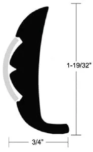 RIGID RUBRAIL 20FT WHITE