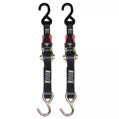 Rod Saver Rubber Ratchet Tie-Down - 1" x 4 - Pair