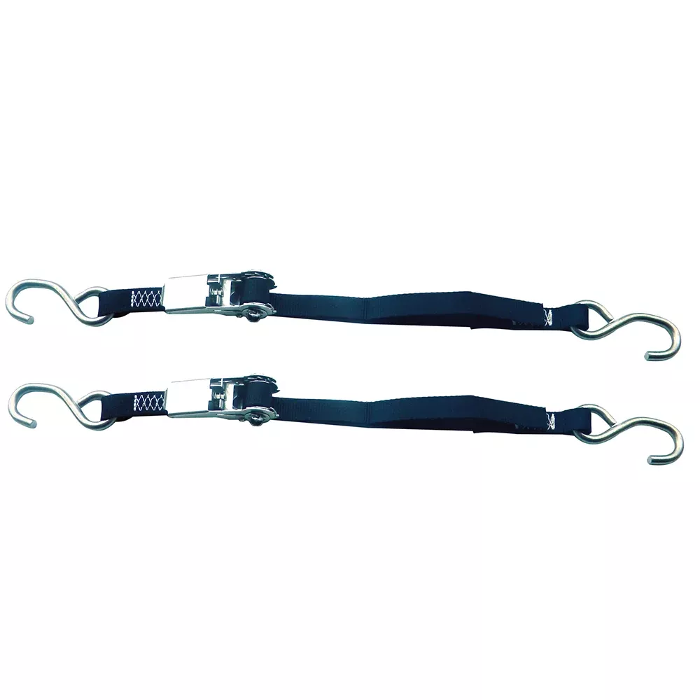 Rod Saver Stainless Steel Ratchet Tie-Down - 1" x 4 - Pair