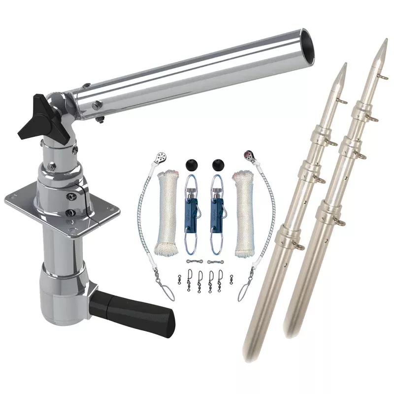 Rupp Revolution Top Gun Package w /18' Poles & Complete Single Line Rigging Kit w /Klickers Release Clips [REV-TPGN-18T]