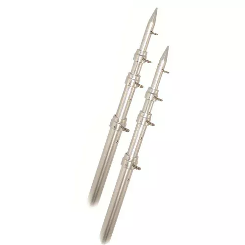 Rupp Top Gun Telescoping Outrigger Poles - Aluminum /Silver - 15' [A0-1500-TEL]