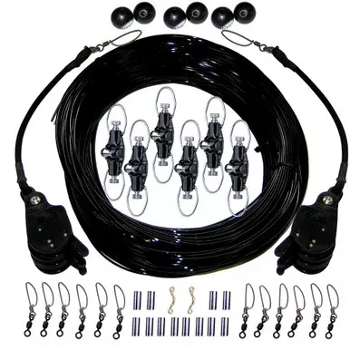 Rupp Triple Rigging Kit W/Lok-UpsNok-Outs - 460' Black Mono Cord [CA-0160-MO]