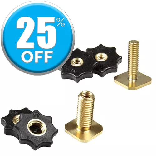 Rycote Brass Shoe Adaptor with Male Thread -1/4" or 3/8”