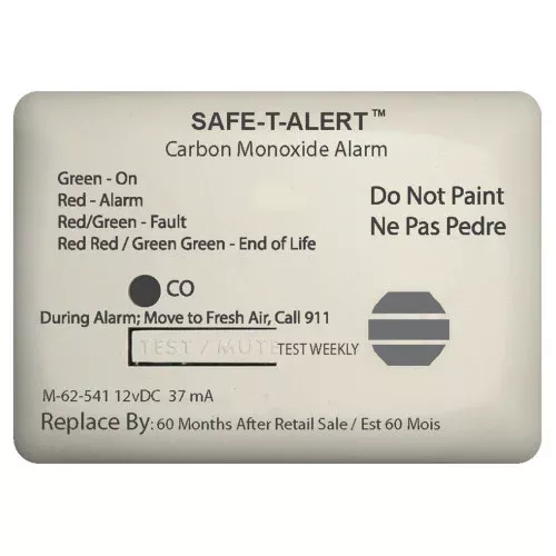 Safe-T-Alert 62 Series Carbon Monoxide Alarm w /Relay - 12V - 62-541-Marine-RLY-NC - Surface Mount - White [62-541-MARINE-RLY-NC]