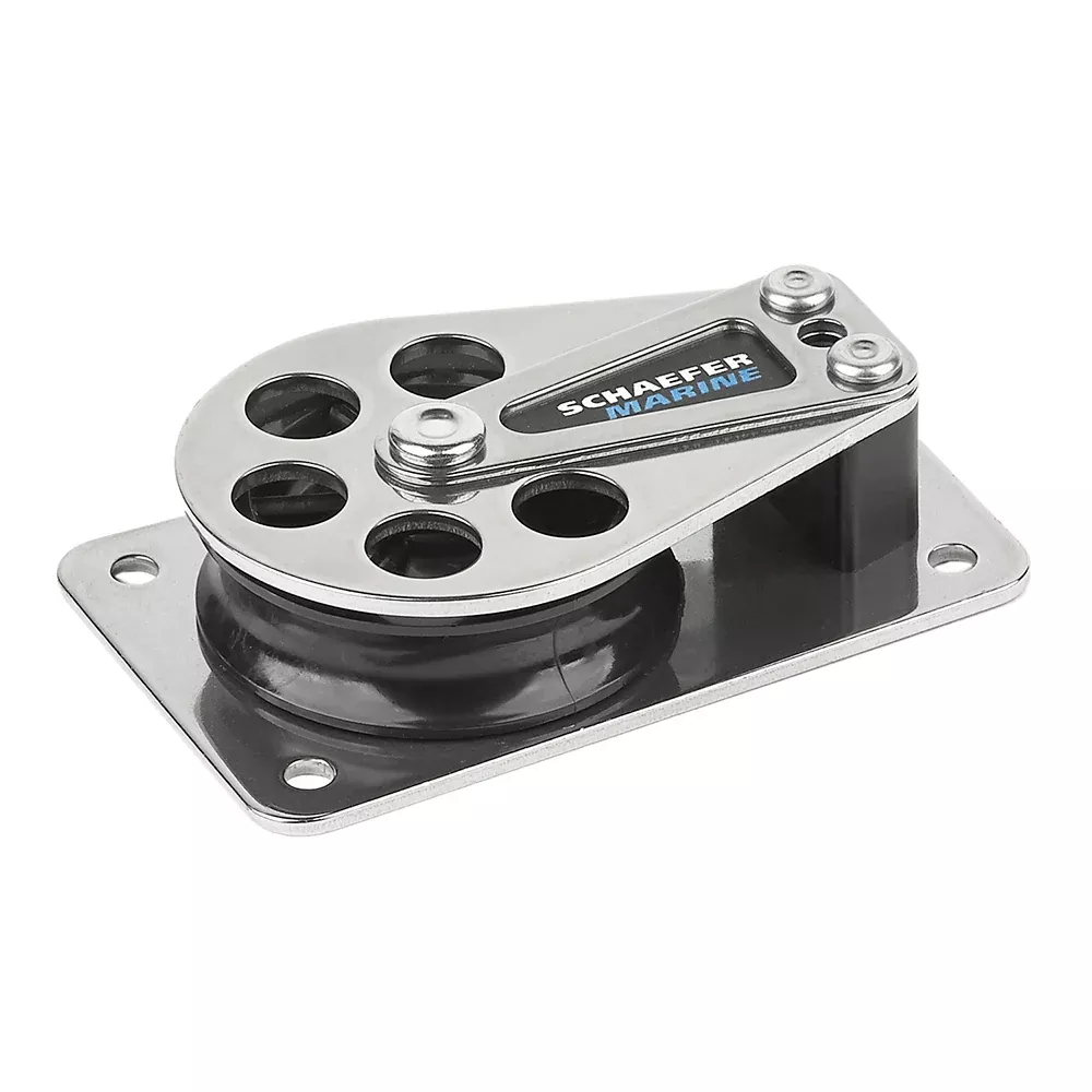 Schaefer Series 5 Flat Base Cheek Block – Stainless Steel Cheeks