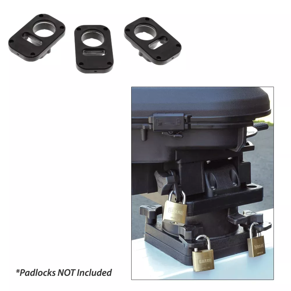 Scotty 3134 Downrigger Security System 3-Piece Locking Plates w /o Padlocks [3134]