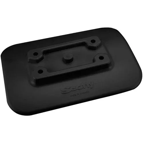 Scotty 341-BK Glue-On Mount Pad f/Inflatable Boats - Black | 341-BK