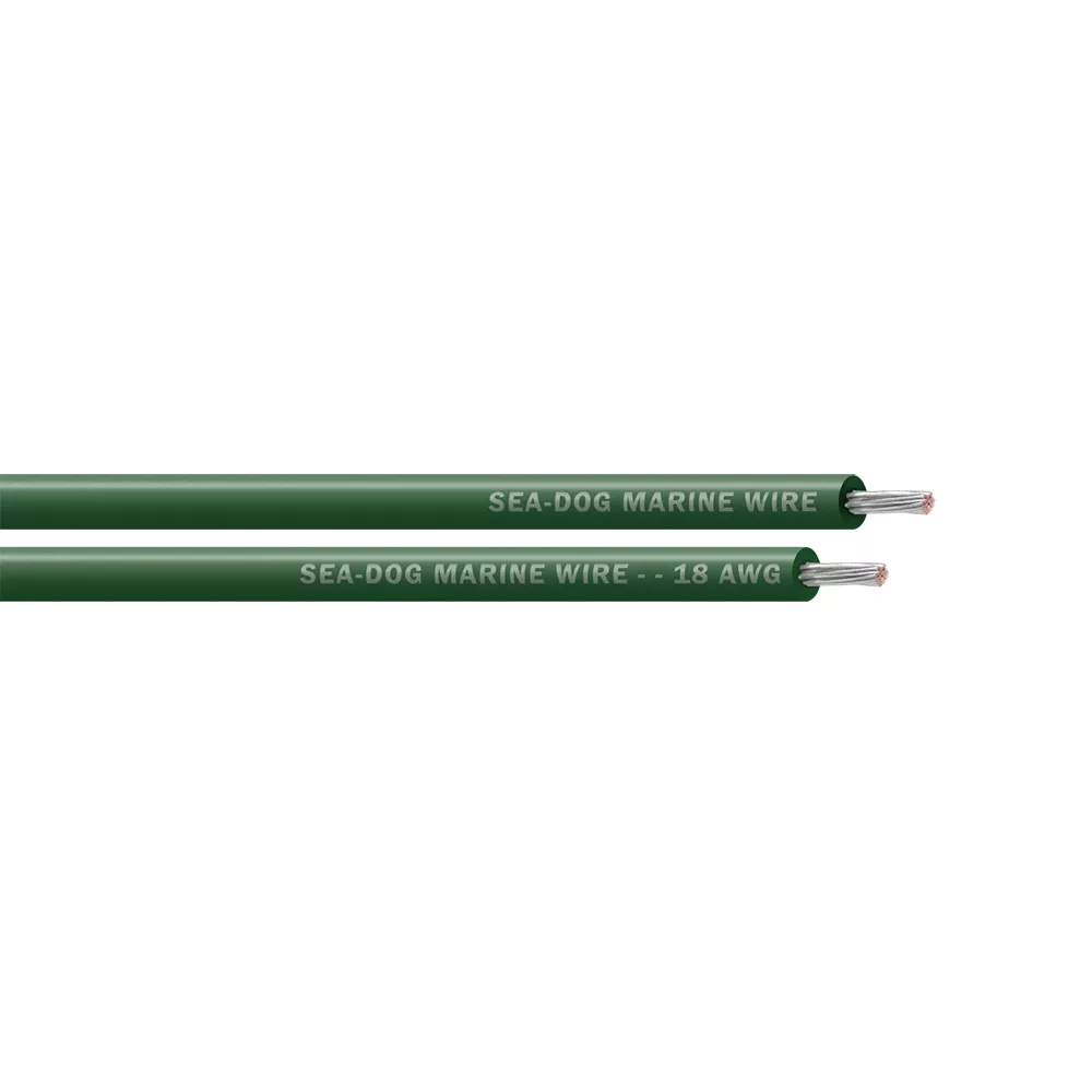 Sea-Dog 18 AWG Green Primary Wire – 100′