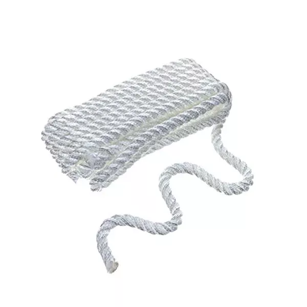 Seachoice 3 Strand Twisted Nylon White Dock Line 3/8" x 25