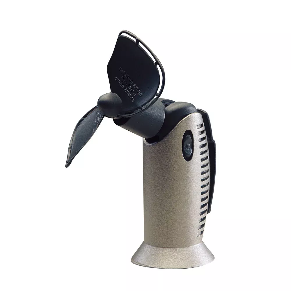 SEEKR by Caframo Tiny Tornado II 827 4.5″ Handheld 1-Speed Fan – Black [827CATCS]