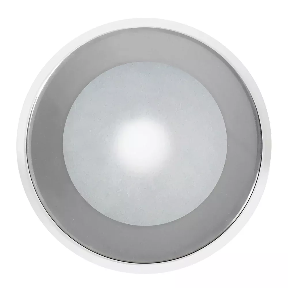 Shadow-Caster DLX Series Down Light - White Housing - RGB - Chrome Bezel[SCM-DLX-CC-CHR-WH]