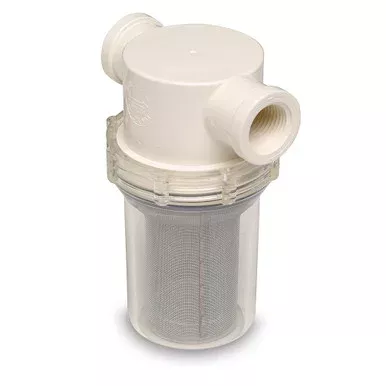 Shurflo by Pentair 1/2" Raw Water Strainer w/BracketFittings - 50 Mesh Screen [253-121-01]