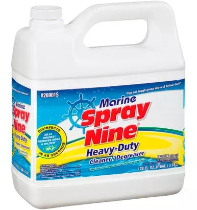 Spray Nine Marine Heavy Duty Cleaner / Degreaser / Disinfectant – 1 Gallon – Single Pack