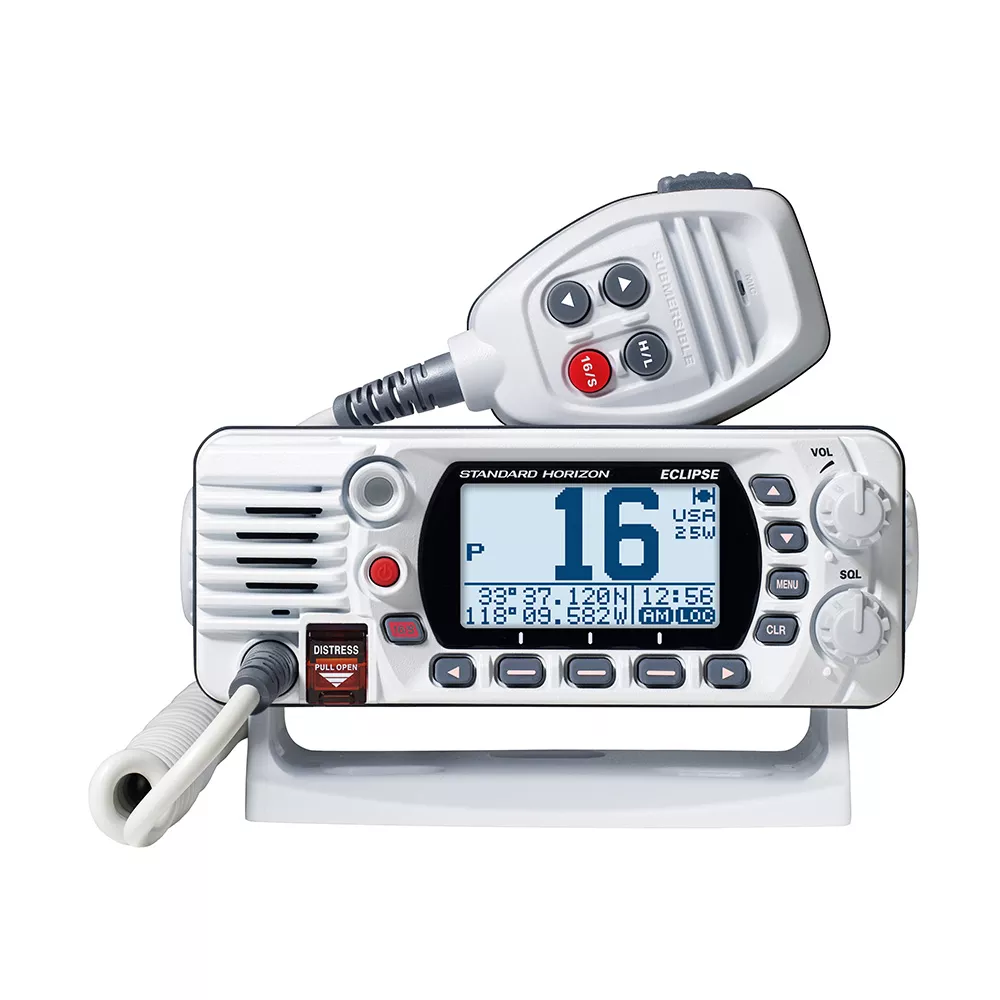 Standard Horizon GX1410GB Eclipse Series 25W Fixed Mount VHF/GPS – White