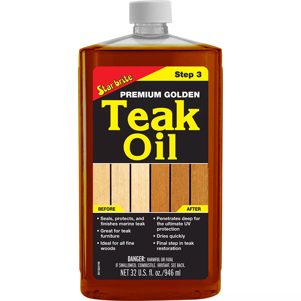 Star brite Premium Golden Teak Oil – 32 oz