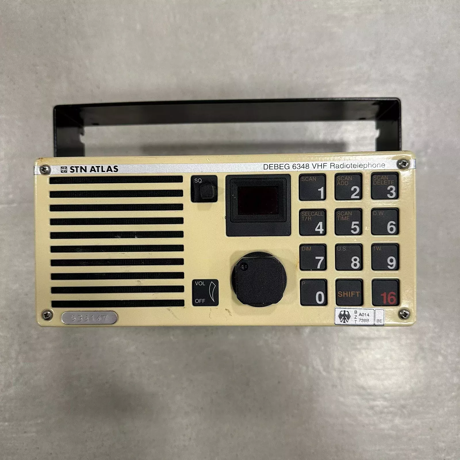 STN ATLAS DEBEG 6348 VHF Radio Telephone/ SAILOR RT2048 Marine Transceiver 12V