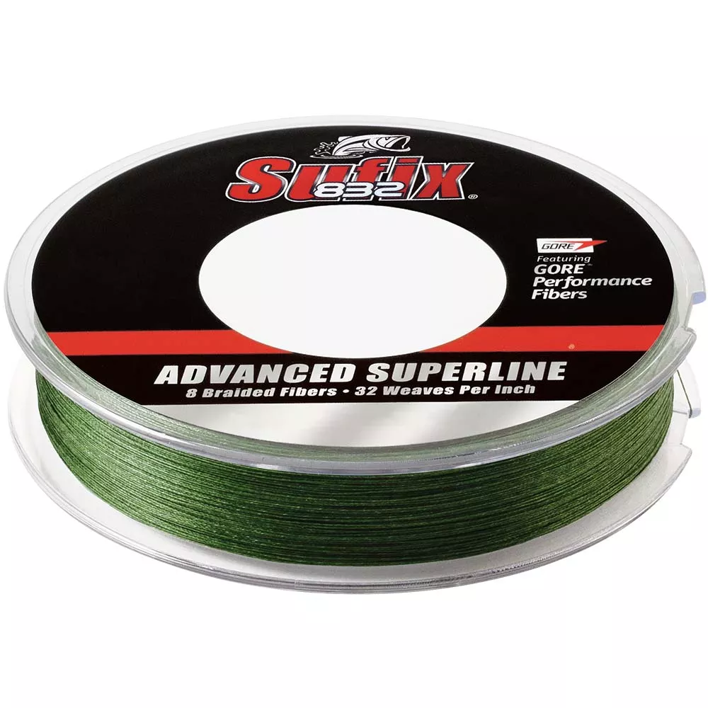 Sufix 832 Advanced Superline Braid – 30lb – Low-Vis Green – 300 yds