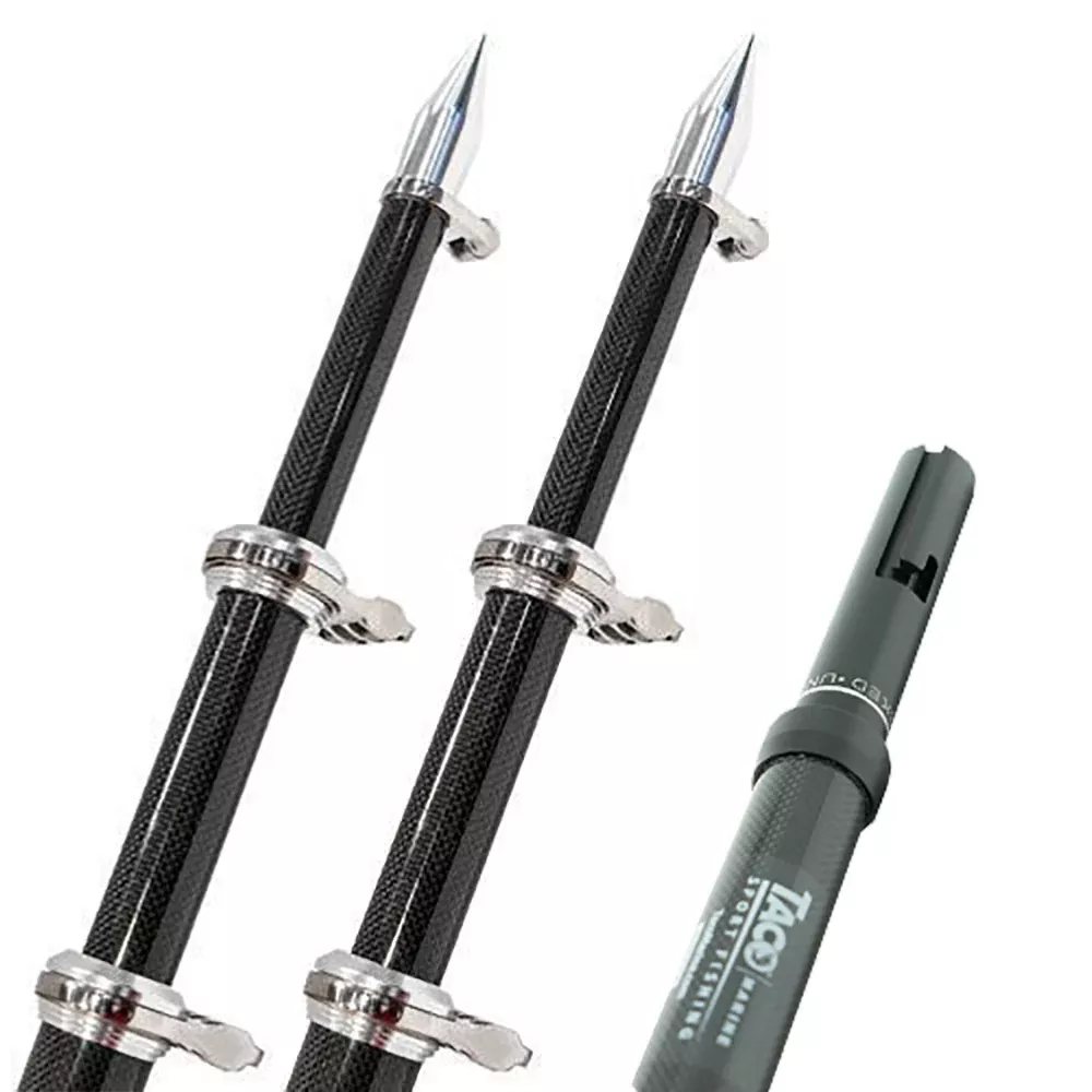 TACO 20 Carbon Fiber TwistLock Outrigger Poles f/GS-450, GS-500GS-1000 Bases - Black [OT-4200CF-HD]