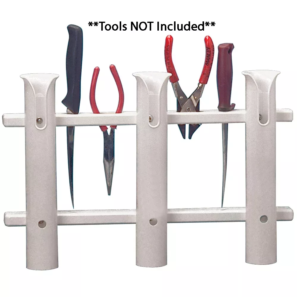 TACO 3-Rod Poly Rod Rack - White | P03-063W