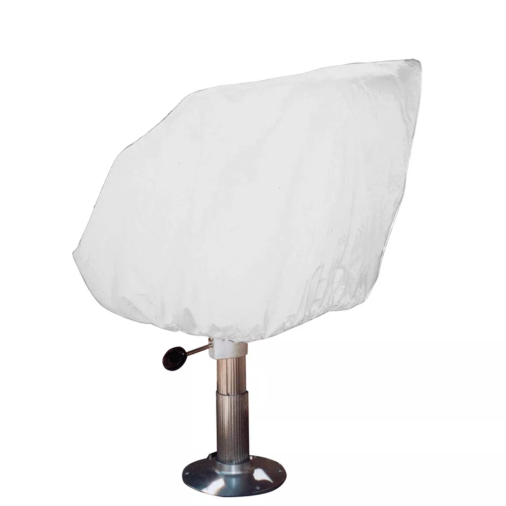 Taylor Made Helm /Bucket /Fixed Back Boat Seat Cover - Vinyl White [40230]