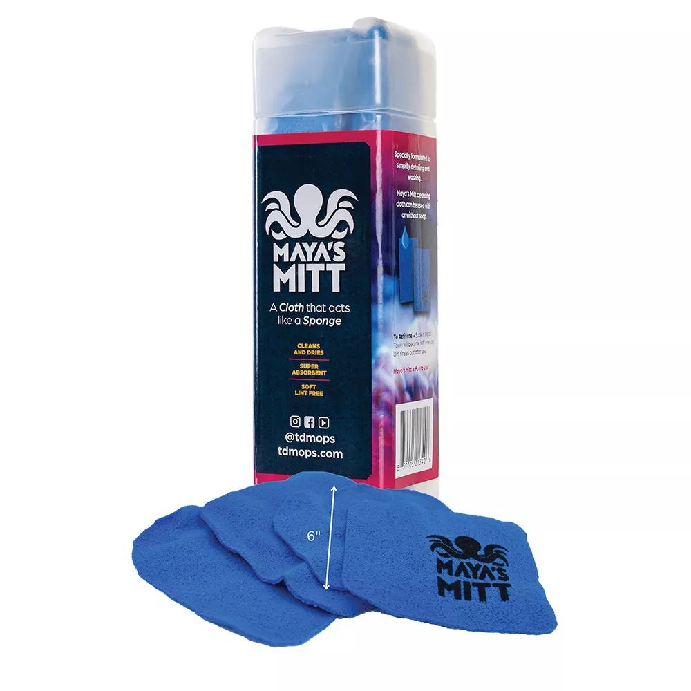 TD Mop Maya’s Mitt – Detailing Sponge Cloth – 6″ x 6″ *4-Pack