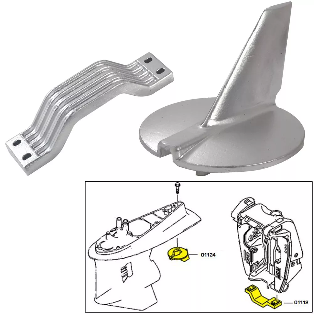 Tecnoseal Anode Kit – Yamaha 200-250HP – Zinc