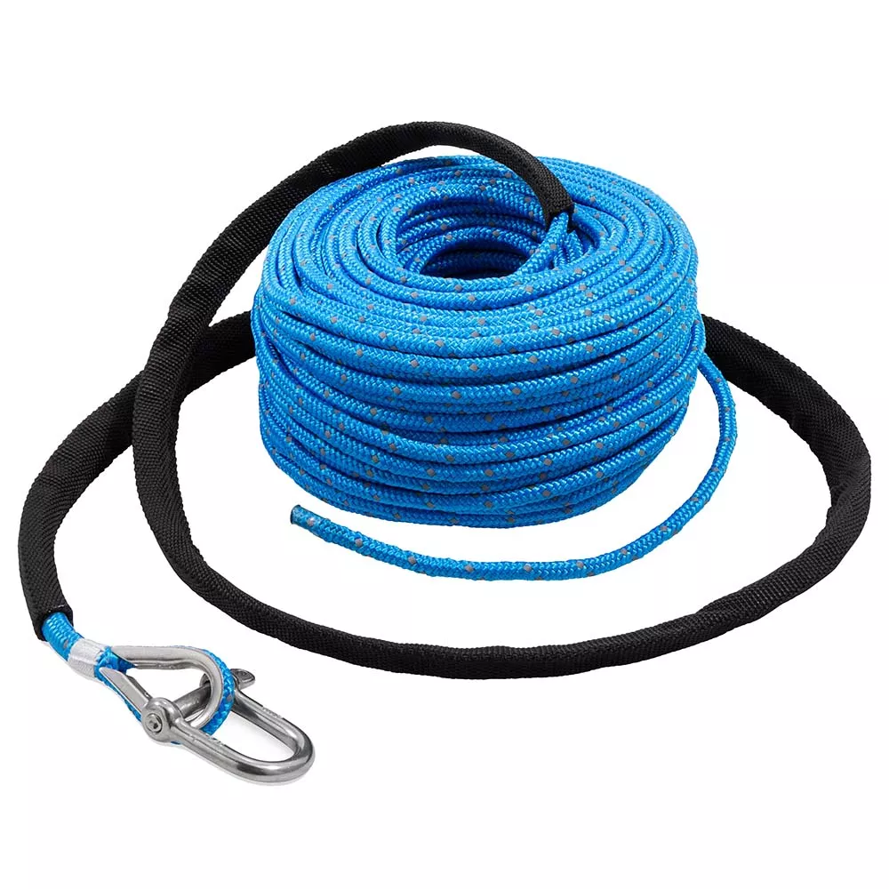 TRAC Outdoors Anchor Rope – 3/16″ x 100 w/SS Shackle [69080]