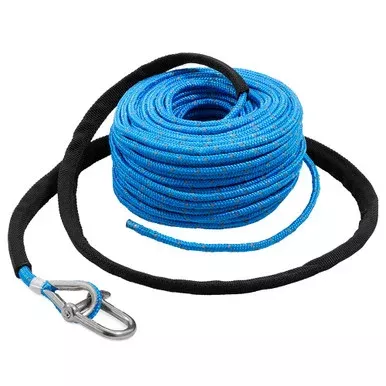 TRAC Outdoors Anchor Rope – 3/16″ x 100′ w/SS Shackle