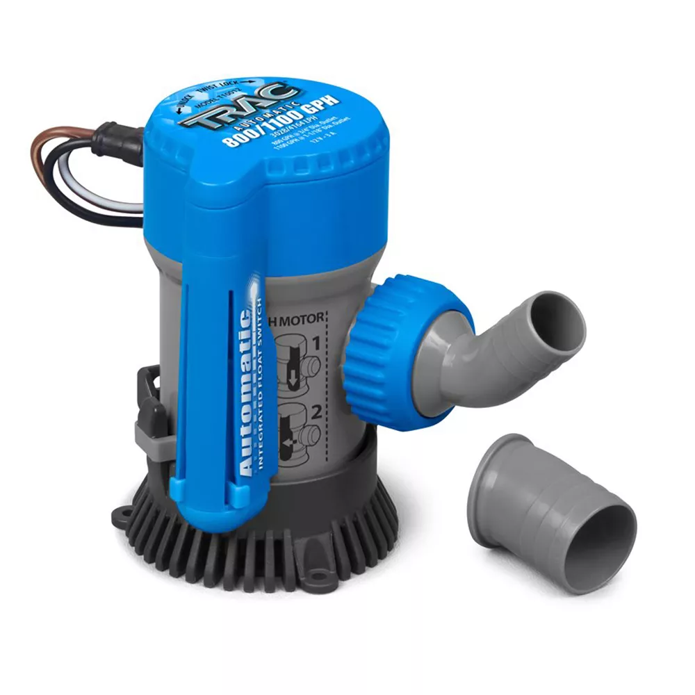 TRAC Outdoors Bilge Pump – 800/1100 GPH – Automatic