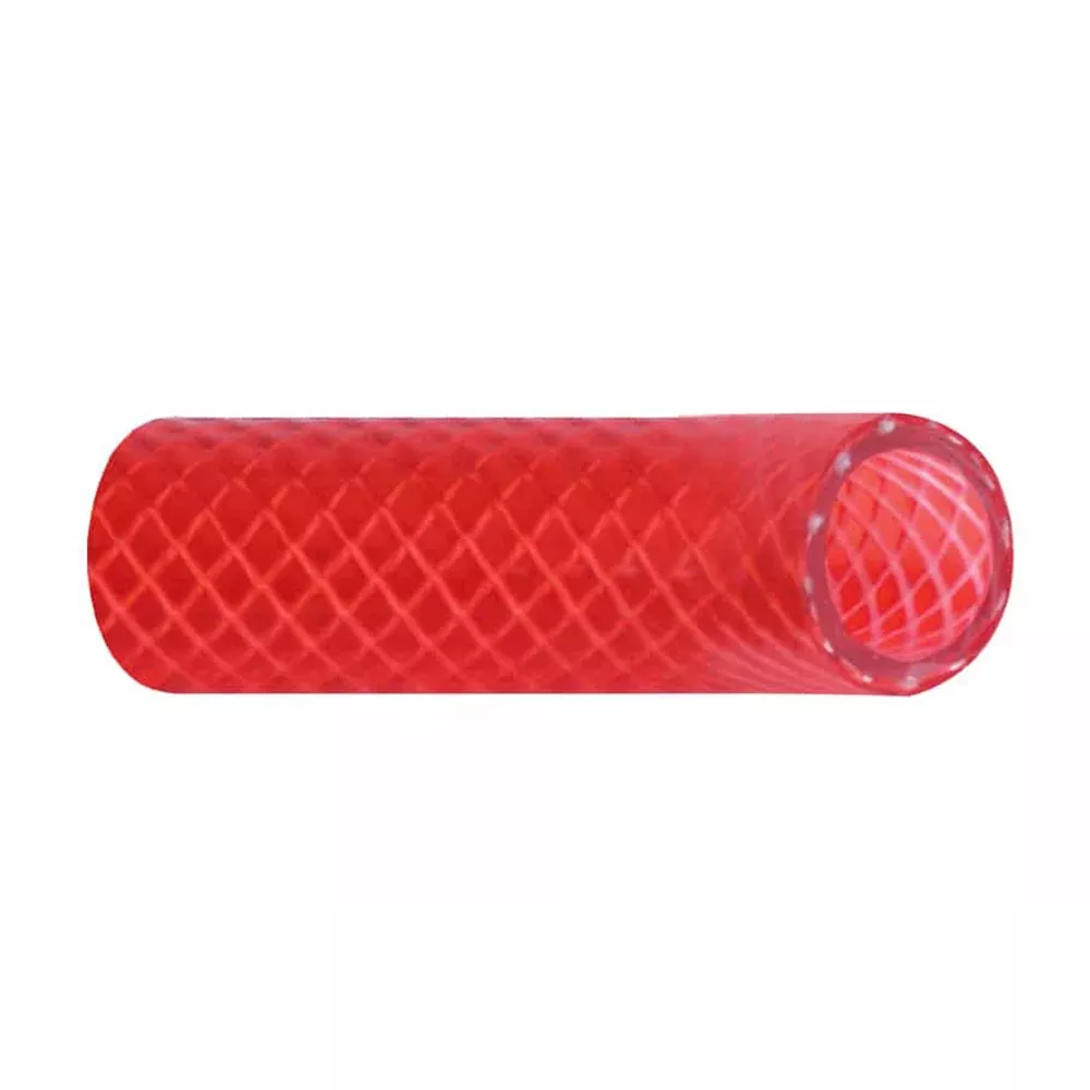 Trident Marine 3/4″ Reinforced PVC (FDA) Hot Water Feed Line Hose – Drinking Water Safe – Translucent Red – Sold by the Foot