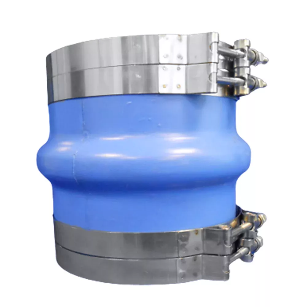 Trident Marine 4″ ID Blue Silicone Molded Wet Exhaust Hump w/4 T-Bolt Clamp