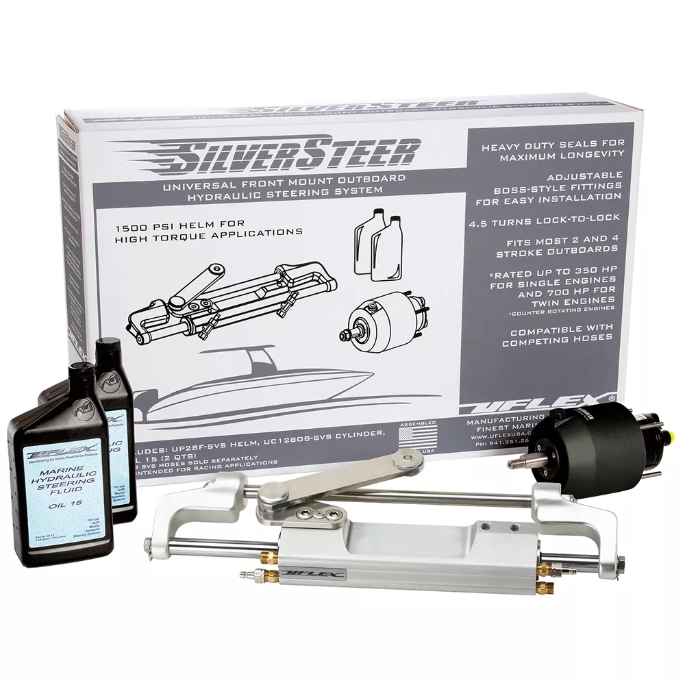 Uflex SilverSteer Front Mount Outboard Hydraulic Steering System – UC130 V2