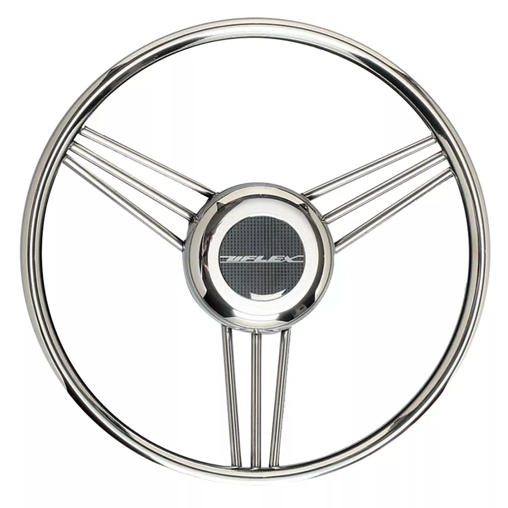 Uflex V27 13.8″ Steering Wheel – Stainless Steel Grip & Spokes