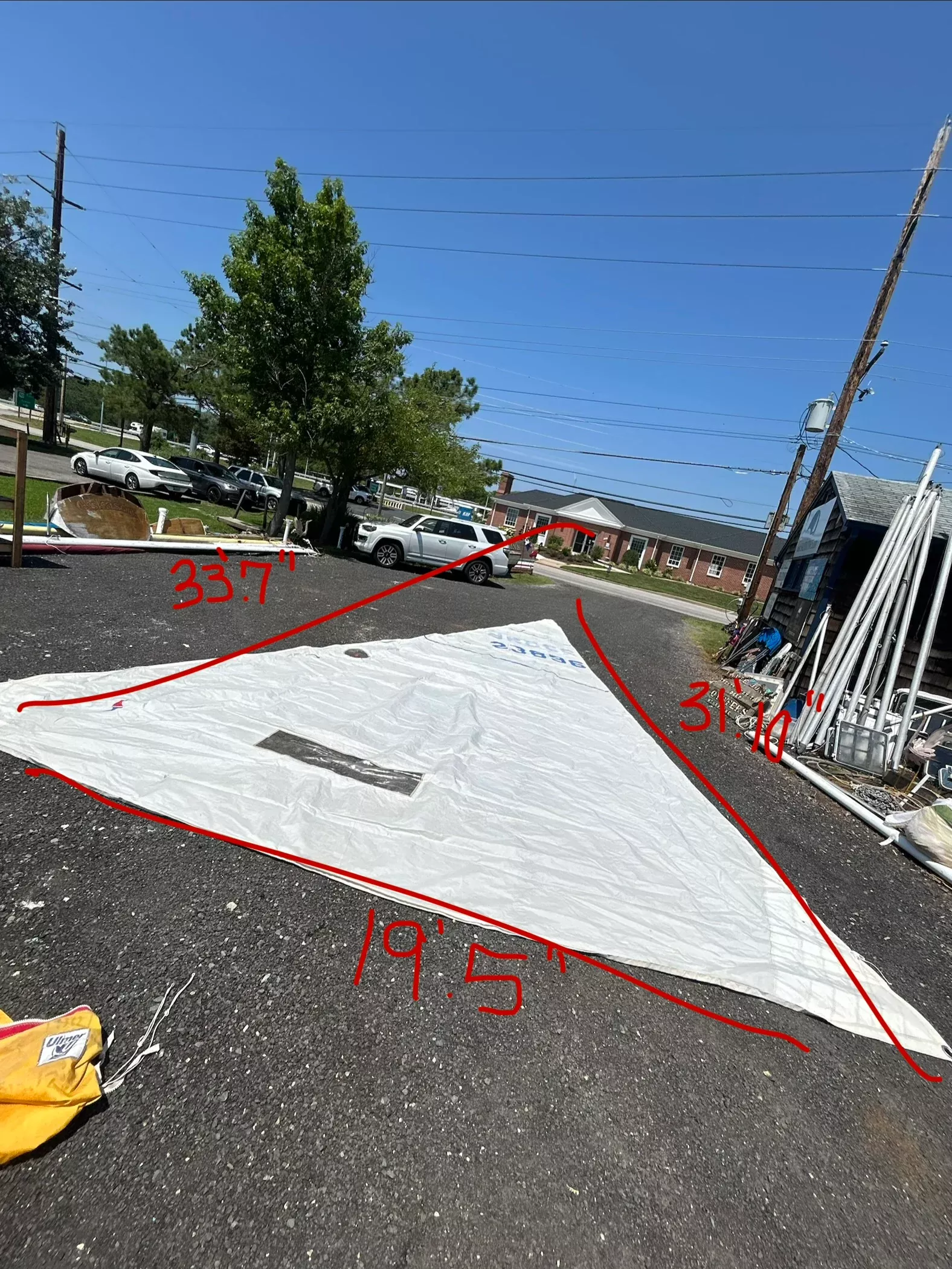 Ulmer Sails Mainsail 33’7” Luff x 31’10” Foot x 19’6” Leech Sail #23896