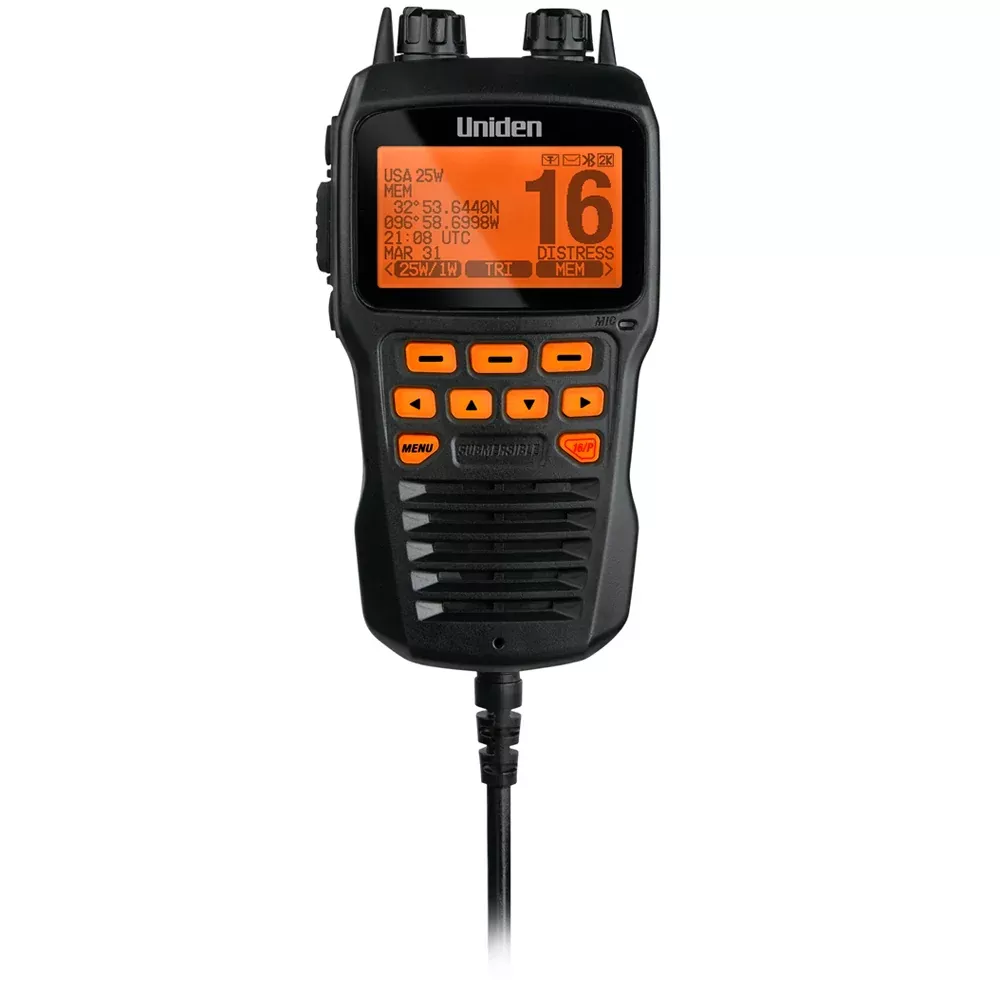 Uniden Remote Mic f/UM725 VHF Radios – Black