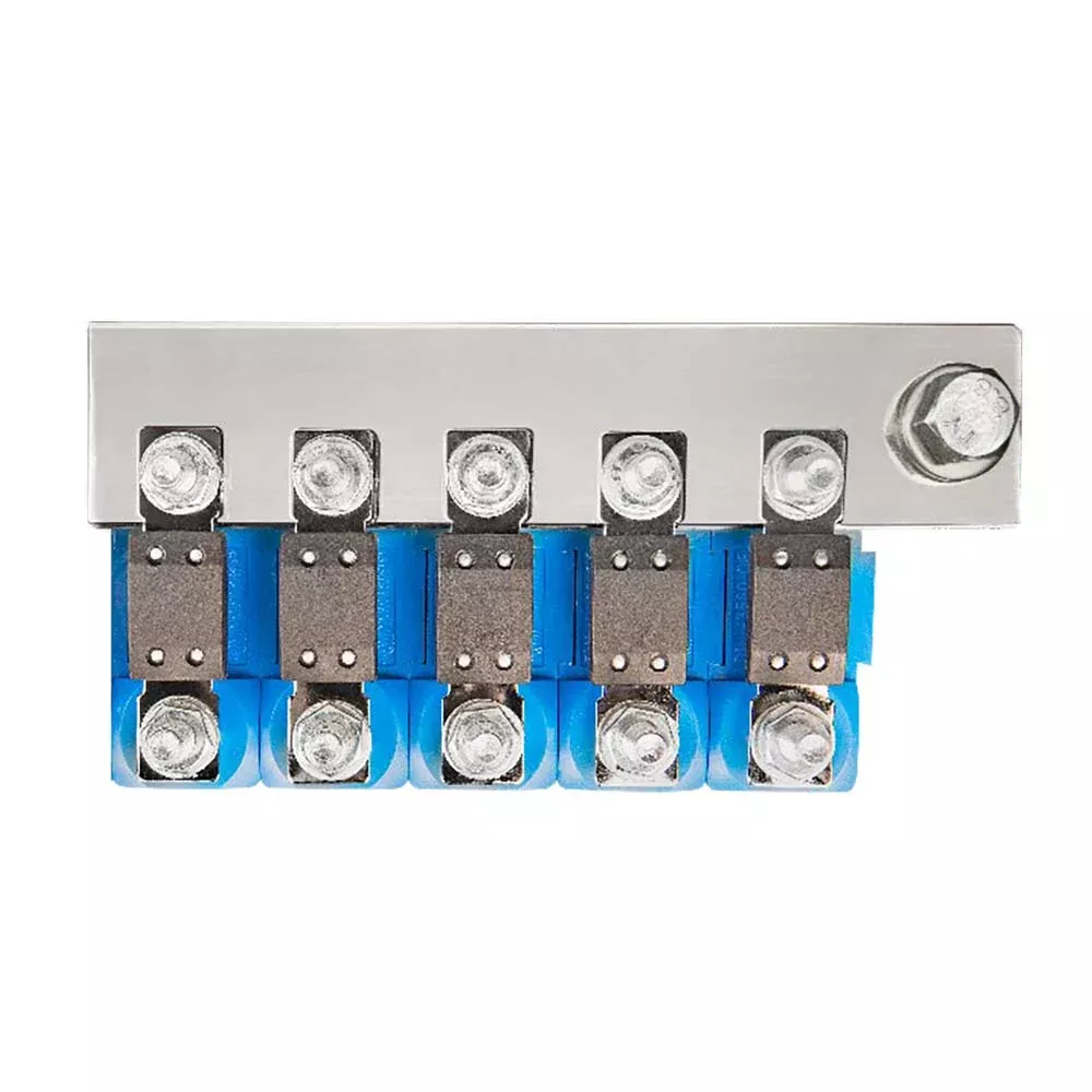 Victron Busbar to Connect 5 Mega Fuse Holders - Busbar Only Fuse Holders Sold Separately [CIP100400060]