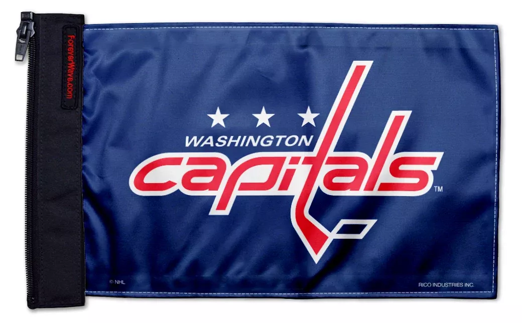 Washington Capitals 11"x17" Forever Wave Flag for Jeep Wrangler LJ 2003-2006