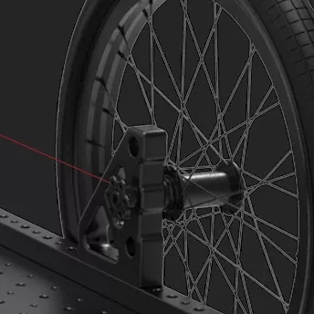 Wheel Mounting Bracket for Raptor Rickshaw