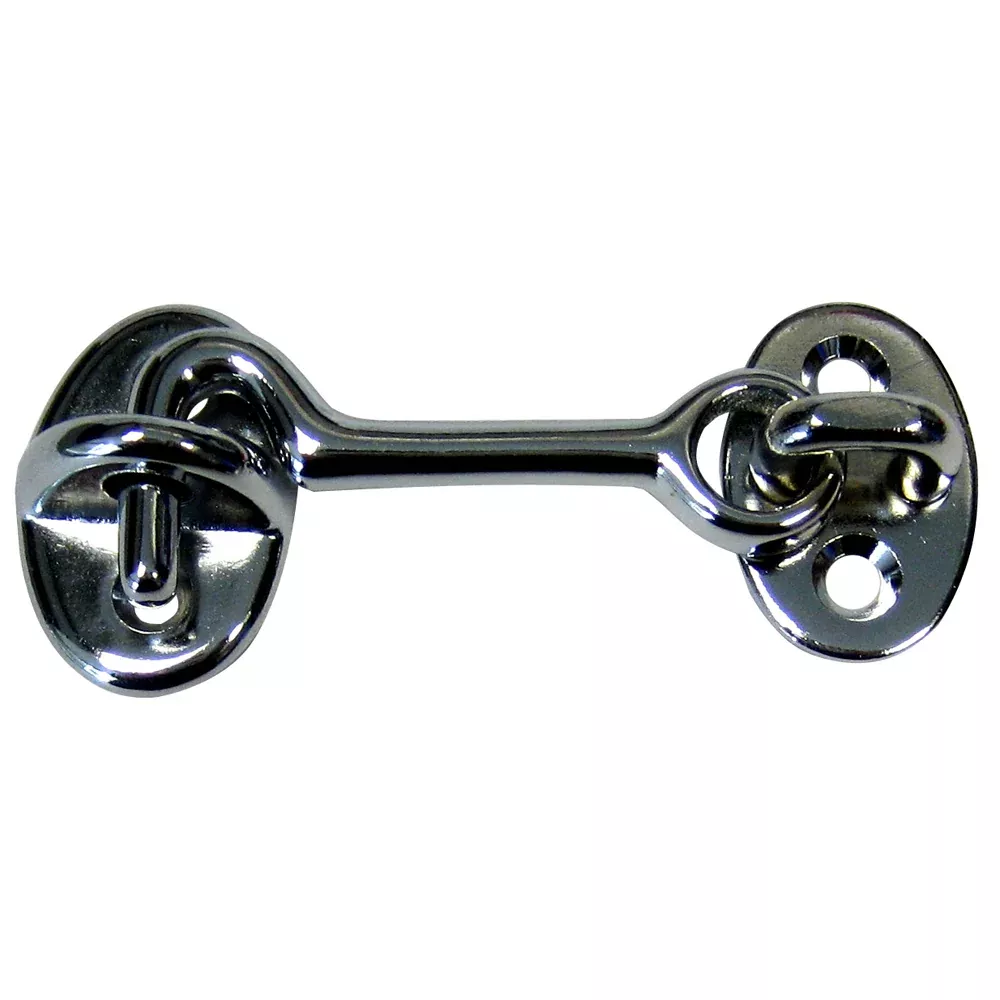 Whitecap Cabin Door Hook - CP/Brass - 2" | S-1401C