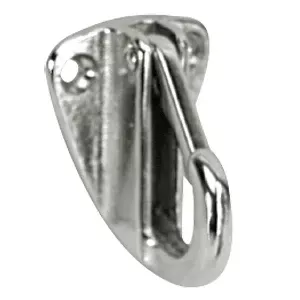 Whitecap Fender Hook - CP/Brass - 1-9/16" x 1-3/16" [S-0977C]